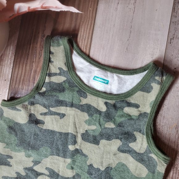 Garanimals 100% Cotton Green Camo Camouflage Tank Top Size 5T Toddler Boy GUC - Picture 4 of 5